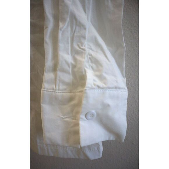 Beulah Style CJ2037 Women's Sz L White Ruffled Collared Button-Down L/S Shirt - Picture 6 of 6